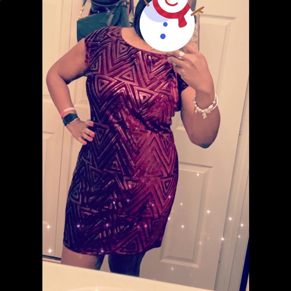 Eliza J. Geometric Midi Dress